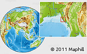 Physical Location Map of Maungdaw
