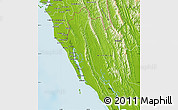 Physical Map of Maungdaw