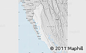 Silver Style Map of Maungdaw