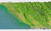 Satellite Panoramic Map of Maungdaw