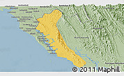Savanna Style Panoramic Map of Maungdaw