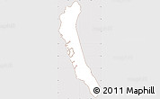 Classic Style Simple Map of Maungdaw, cropped outside