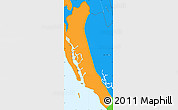 Political Simple Map of Maungdaw