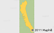 Savanna Style Simple Map of Maungdaw, cropped outside
