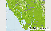 Physical Map of Ponnagyun & Rathedaung