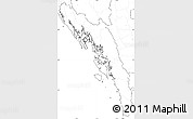 Blank Simple Map of Arakan (Rakhine), no labels