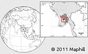 Blank Location Map of Minhla, highlighted country, highlighted parent region