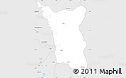 Silver Style Simple Map of Shwegyin