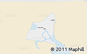Classic Style 3D Map of Waw, single color outside