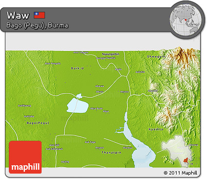 Physical 3D Map of Waw