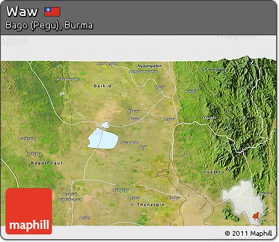Satellite 3D Map of Waw