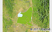 Physical Map of Waw, satellite outside