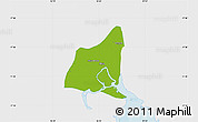 Physical Map of Waw, single color outside