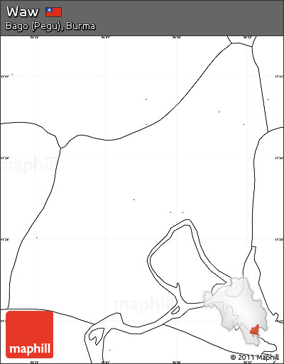 Blank Simple Map of Waw, no labels