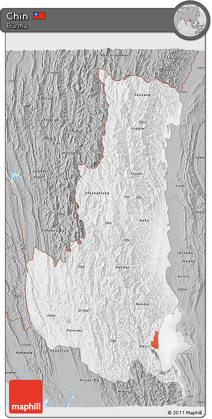 Gray 3D Map of Chin