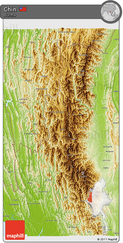 Physical 3D Map of Chin