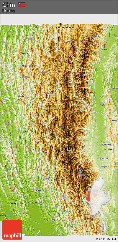 Physical 3D Map of Chin