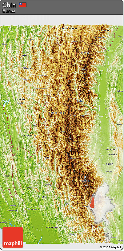 Physical 3D Map of Chin