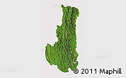 Satellite 3D Map of Chin, cropped outside