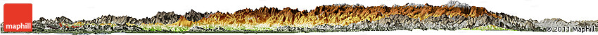 Physical Horizon Map of Chin, darken, semi-desaturated