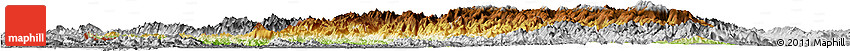 Physical Horizon Map of Chin, desaturated