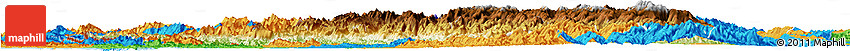 Physical Horizon Map of Chin, political outside