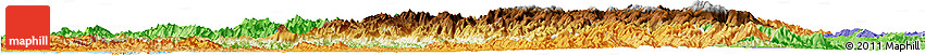 Physical Horizon Map of Chin, political shades outside