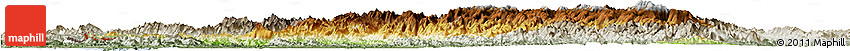 Physical Horizon Map of Chin, semi-desaturated