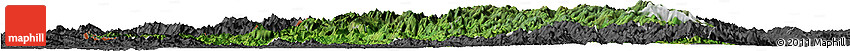 Satellite Horizon Map of Chin, darken, desaturated