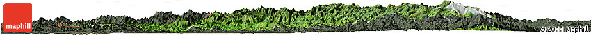 Satellite Horizon Map of Chin, darken, semi-desaturated