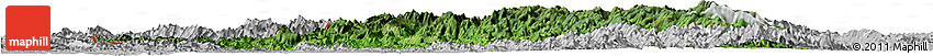 Satellite Horizon Map of Chin, lighten, desaturated