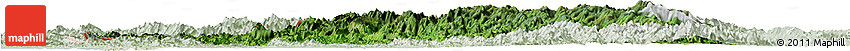 Satellite Horizon Map of Chin, lighten