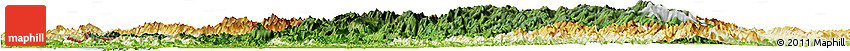 Satellite Horizon Map of Chin, physical outside