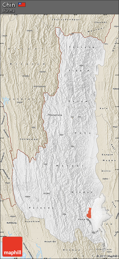 Classic Style Map of Chin