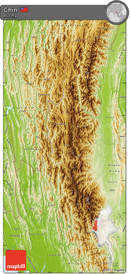 Physical Map of Chin
