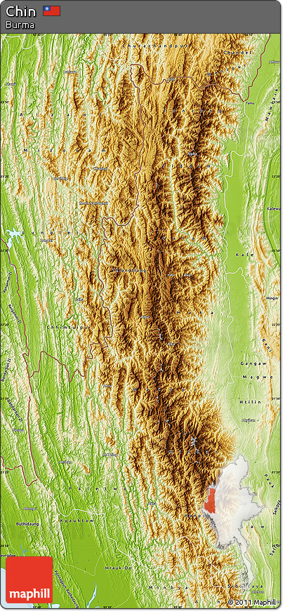 Physical Map of Chin