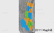 Political Map of Chin, desaturated