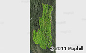 Satellite Map of Chin, darken, semi-desaturated