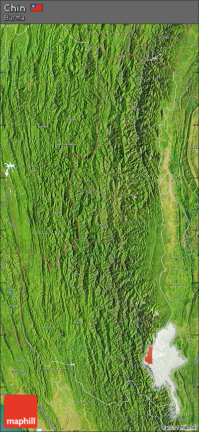 Satellite Map of Chin