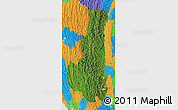 Satellite Map of Chin, political outside