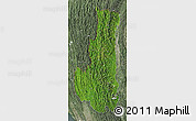 Satellite Map of Chin, semi-desaturated