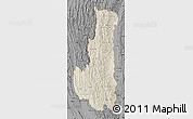 Shaded Relief Map of Chin, darken, desaturated