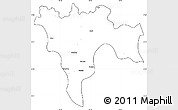 Blank Simple Map of Matupi, cropped outside