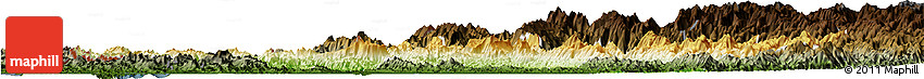 Physical Horizon Map of Paletwa, darken