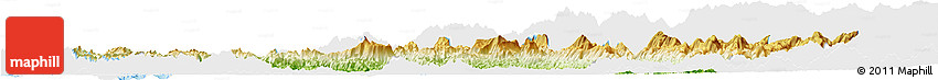 Physical Horizon Map of Paletwa, single color outside