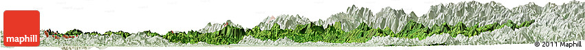 Satellite Horizon Map of Paletwa, lighten