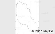 Blank Simple Map of Paletwa, cropped outside, no labels