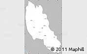 Gray Simple Map of Paletwa, single color outside
