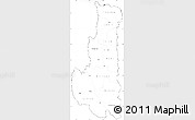 Blank Simple Map of Chin, cropped outside