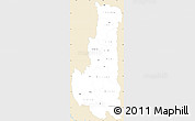 Classic Style Simple Map of Chin, single color outside